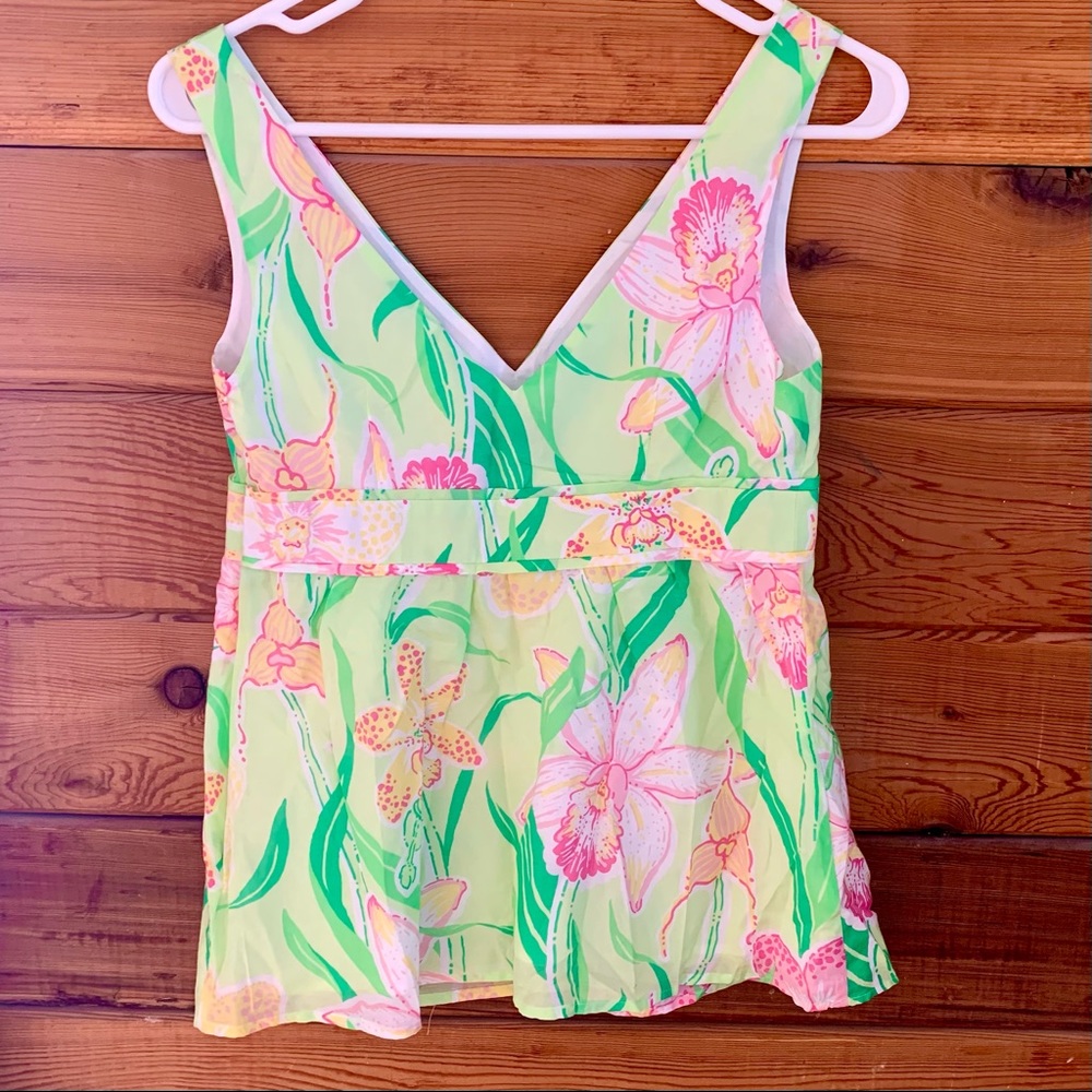 Lilly Pulitzer silk tank top size 2 NWT